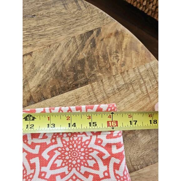 J. Crew Coral Medallion Print Basketweave Cotton Pencil Skirt Women's 8 - Picture 7 of 8